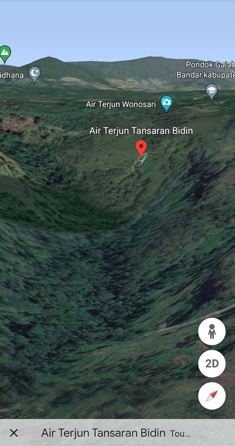 Lokasi AirTerjun TansaranBidin - Bener Meriah Aceh - Screenshot_20220215-145656_Earth